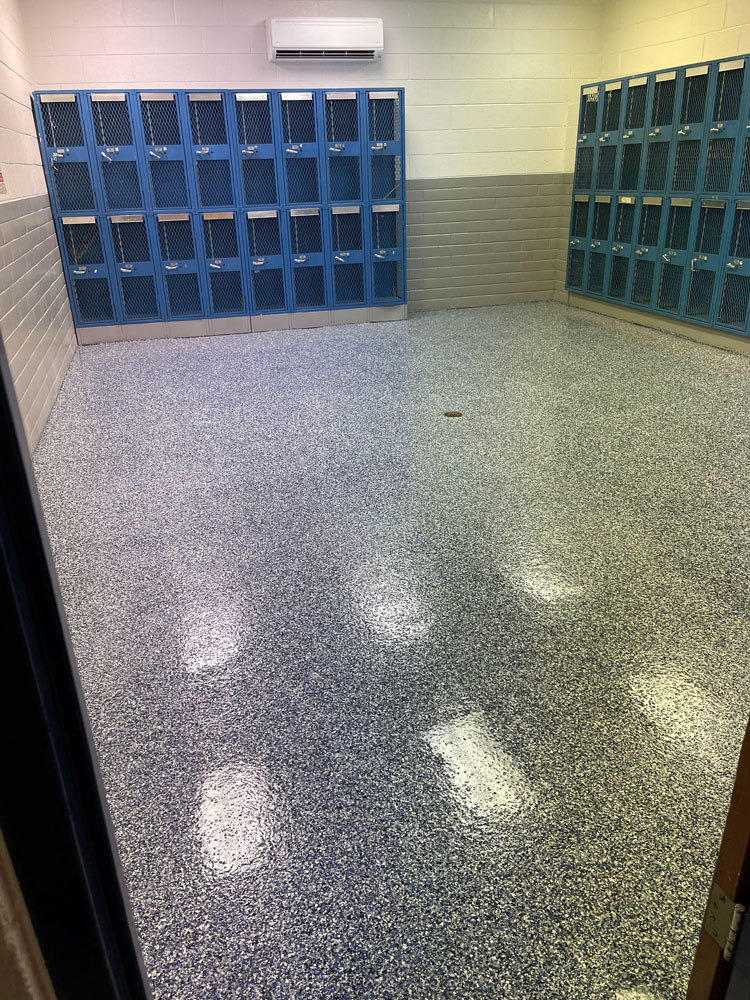 altus high school epoxy floor coating